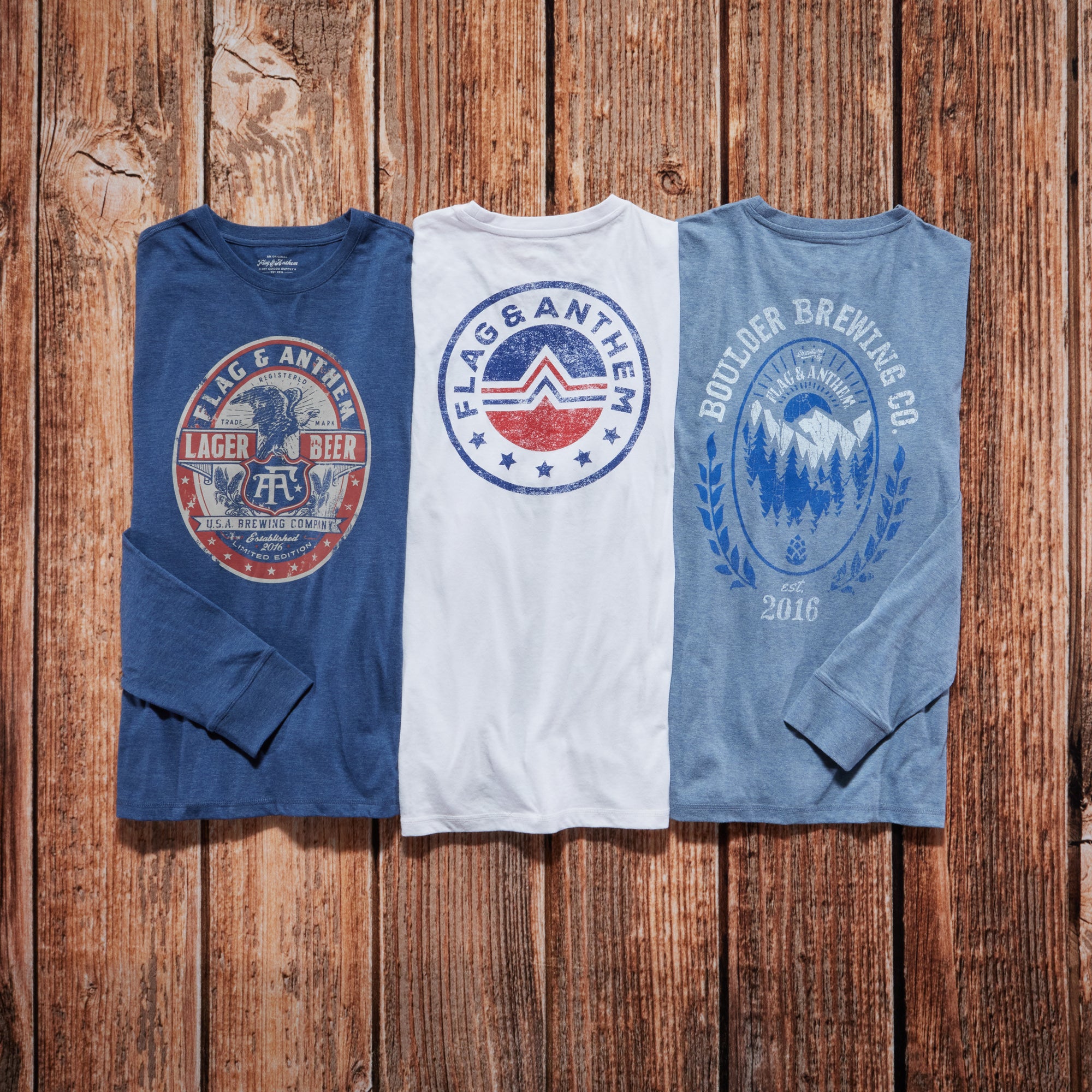 Men's Mountain Sunrise Slub Tee Shirt | Athletic Fit | Flag & Anthem