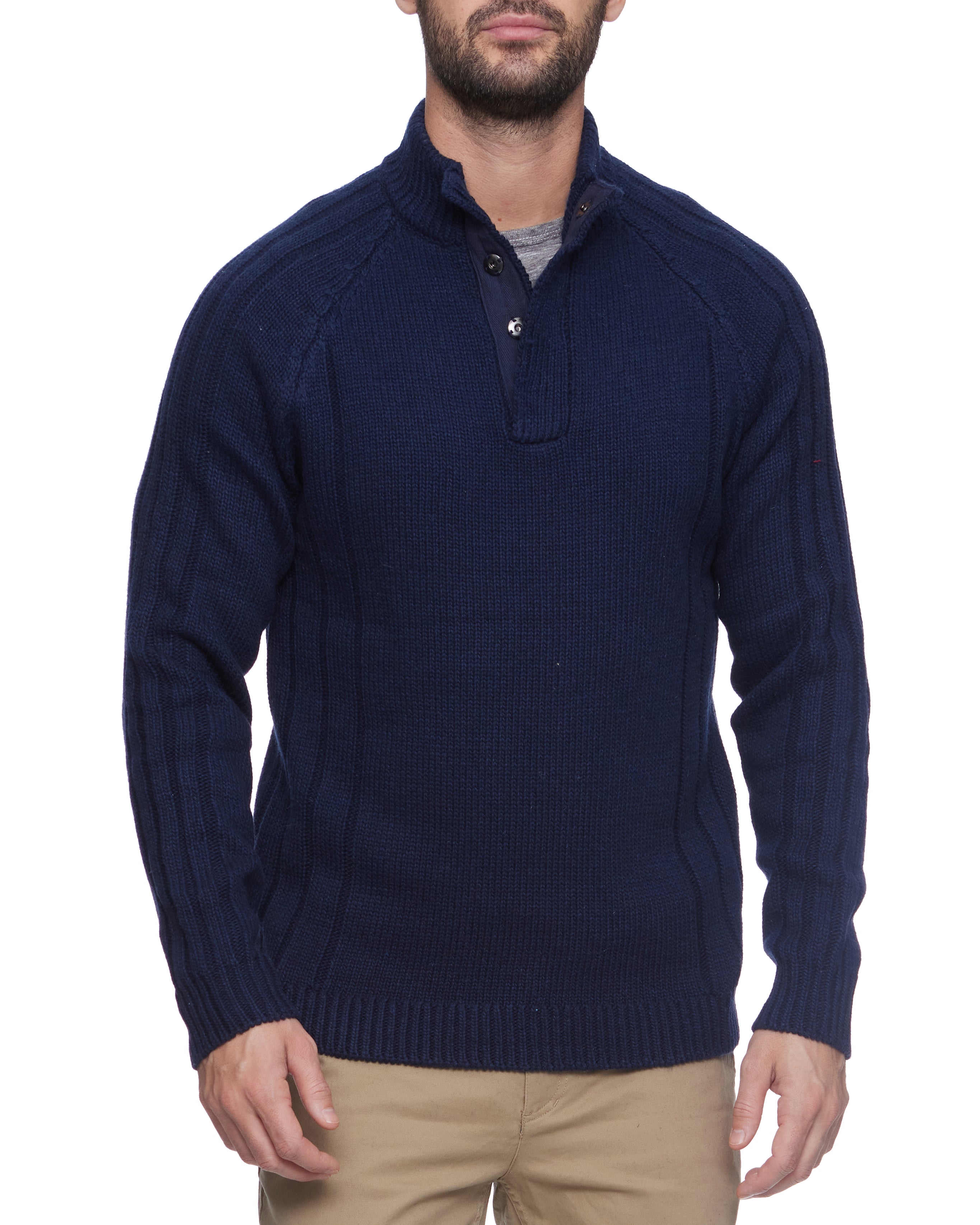 PLAINVIEW MOCK NECK SWEATER FINAL SALE Flag Anthem