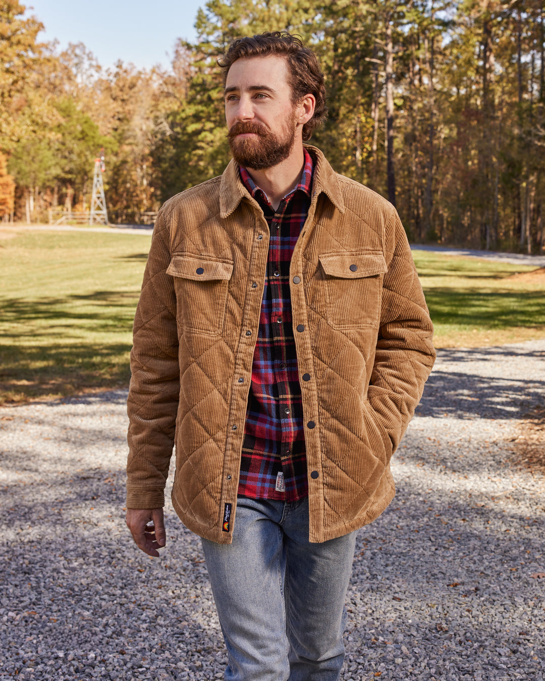 LADSON HERRINGBONE STRETCH FLANNEL SHIRT