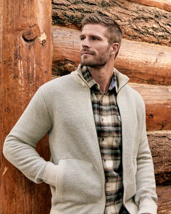 RHINELAND FLEECE-LINED FULL-ZIP SWEATER