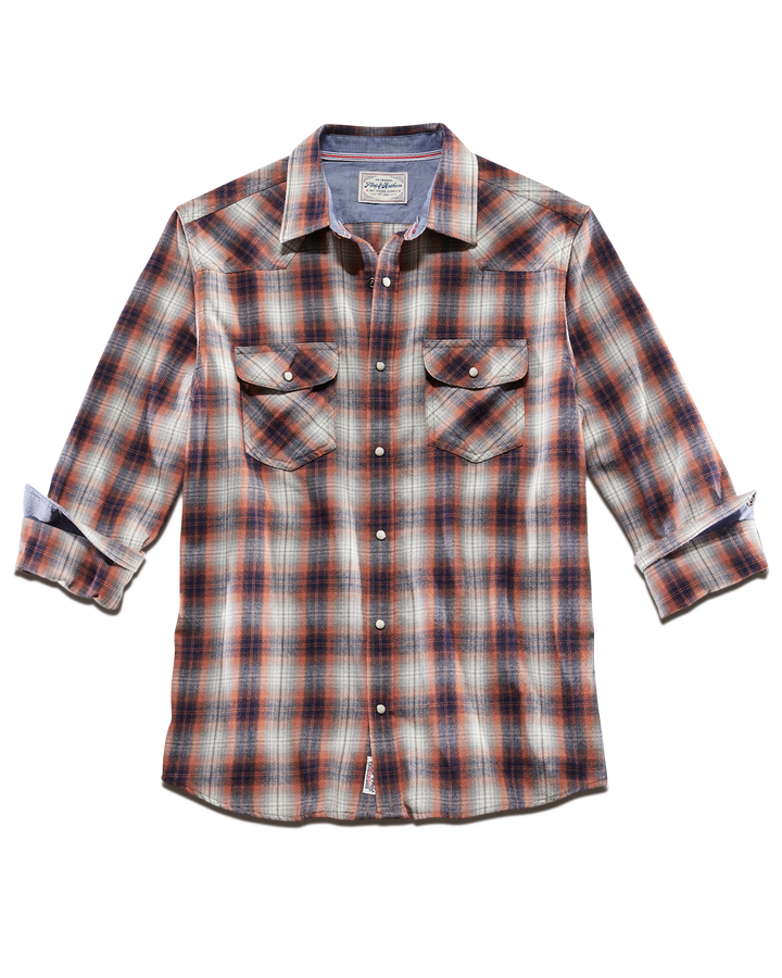 FRANKLIN VINTAGE WASHED WESTERN FLANNEL SHIRT