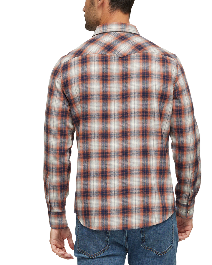 FRANKLIN VINTAGE WASHED WESTERN FLANNEL SHIRT