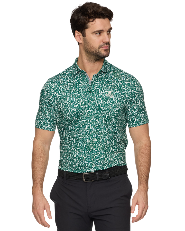 TGL BOSTON COMMON GOLF MVP FLORAL POLO