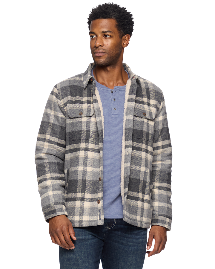 CASSIDY SHERPA-LINED SHIRT JACKET