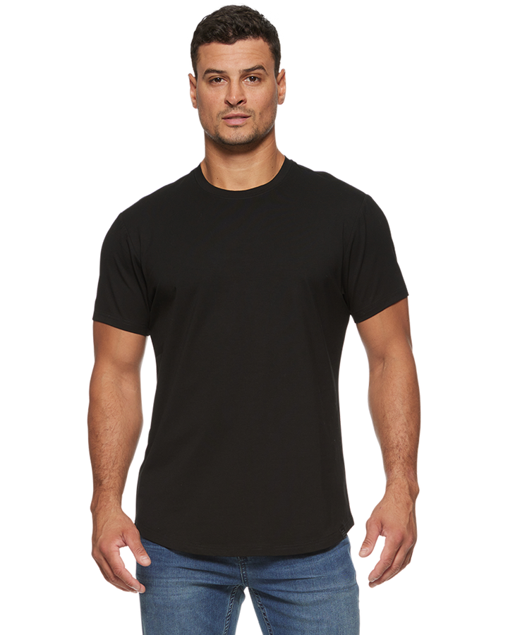 DUKE CURVED HEM TEE