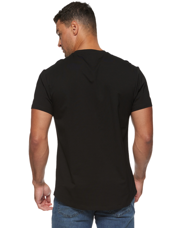 DUKE CURVED HEM TEE