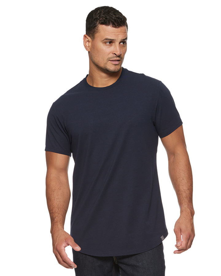 DUKE CURVED HEM TEE