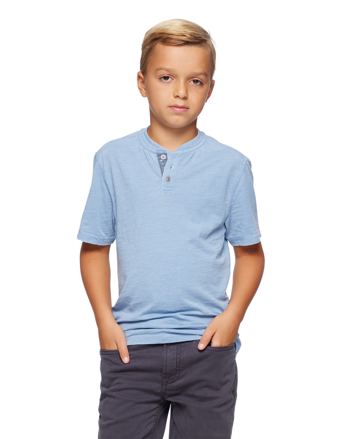 BOYS CHATHAM VINTAGE SOFT HENLEY