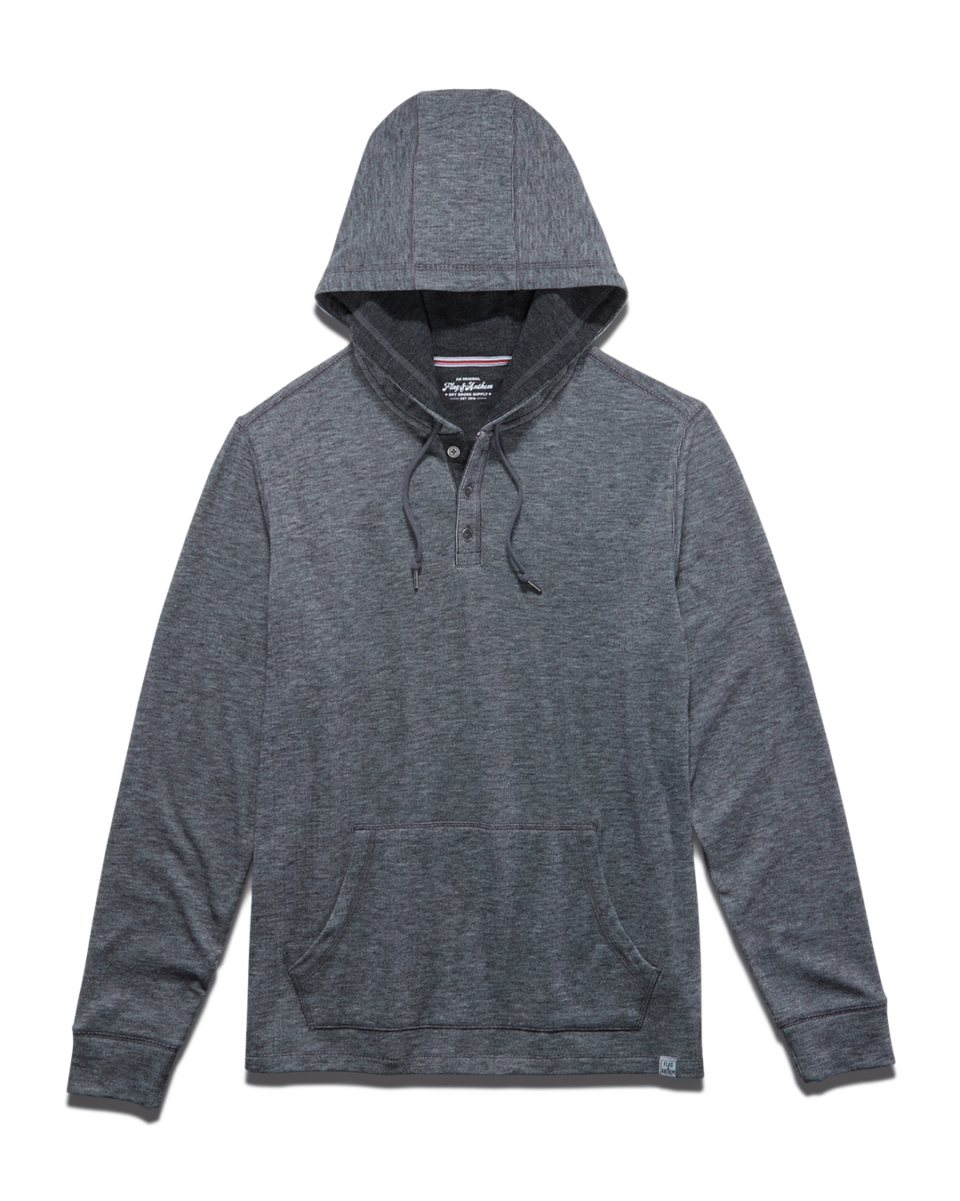 HERO TEXTURED STRETCH HOODED HENLEY