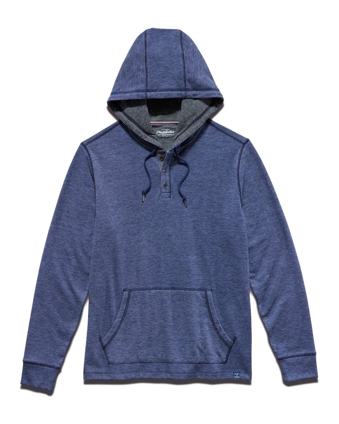 HERO TEXTURED STRETCH HOODED HENLEY