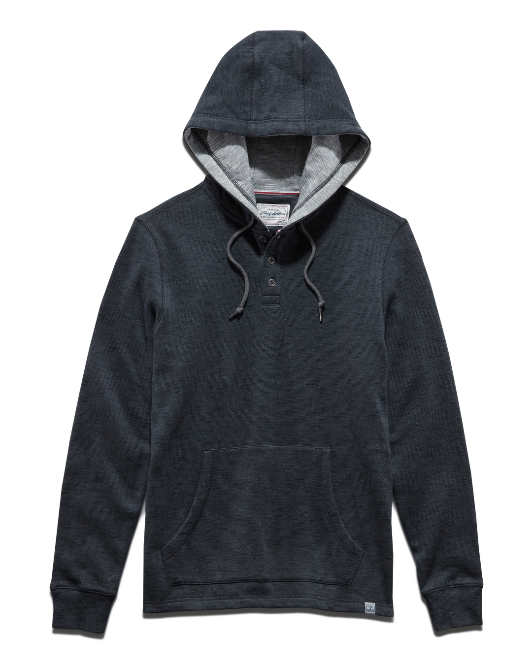 SOUTHOLD HEATHERED SLUB HOODED HENLEY