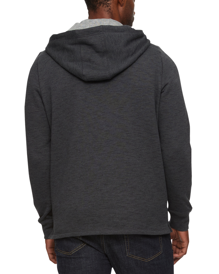 SOUTHOLD HEATHERED SLUB HOODED HENLEY