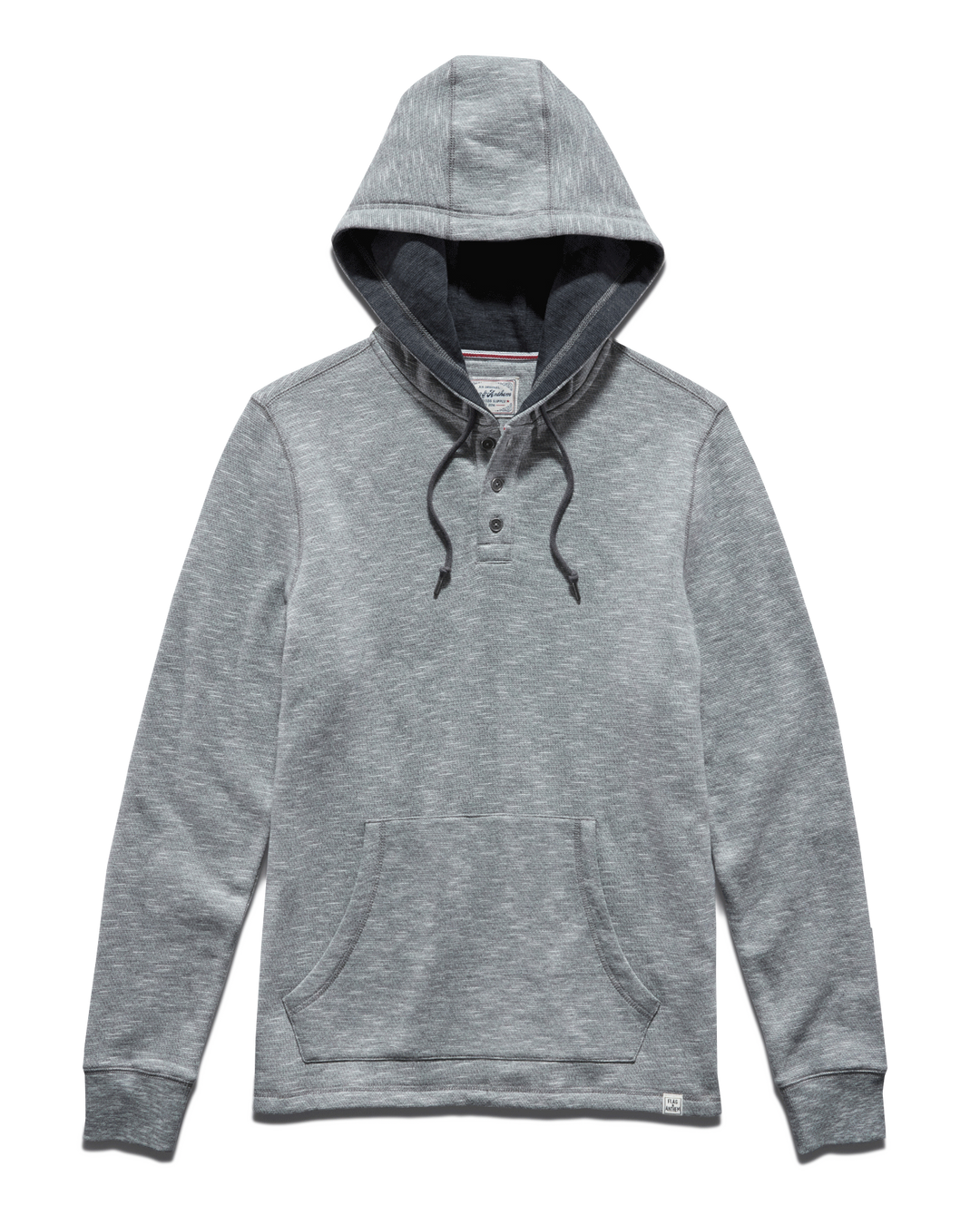 SOUTHOLD HEATHERED SLUB HOODED HENLEY