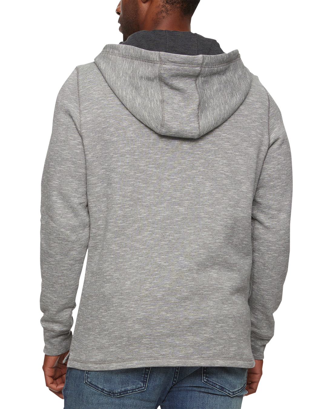 SOUTHOLD HEATHERED SLUB HOODED HENLEY