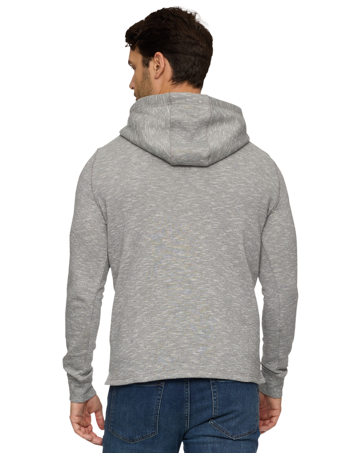 SOUTHOLD HEATHERED SLUB HOODED HENLEY