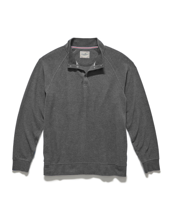 HERO TEXTURED STRETCH MINI STRIPE 1/4-SNAP PULLOVER