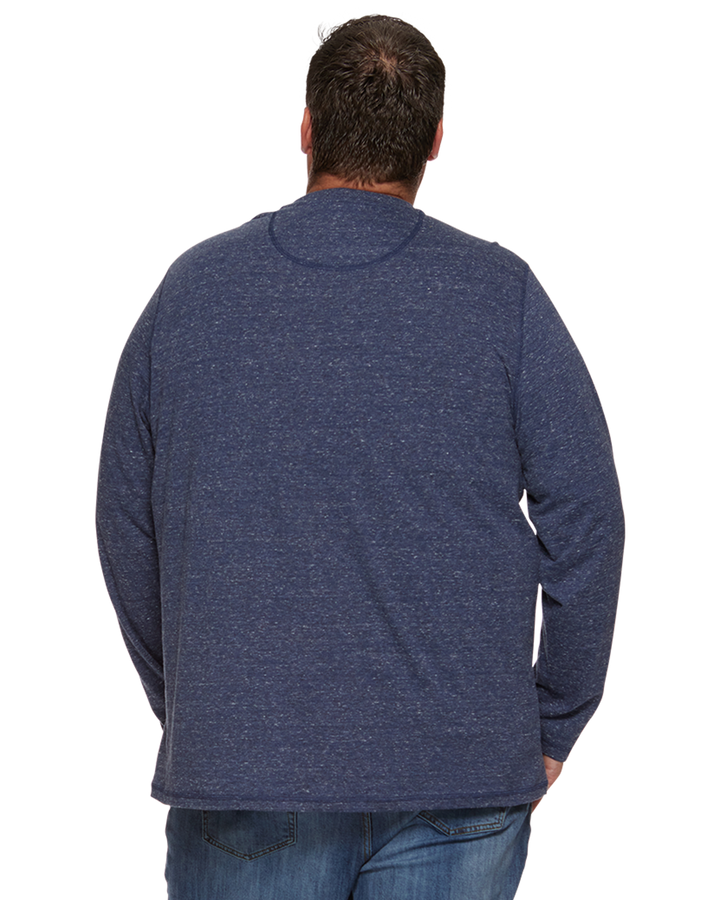 ROLLINS SNOW SLUB LS HENLEY BIG & TALL