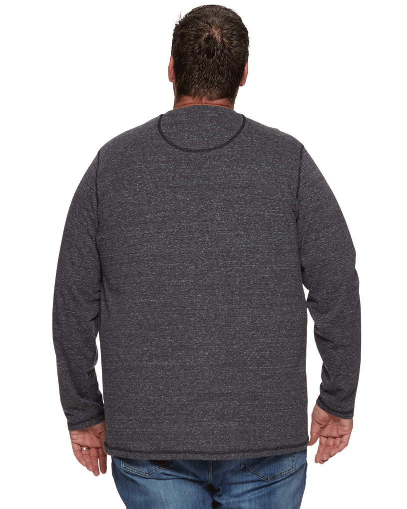 ROLLINS SNOW SLUB LS HENLEY BIG & TALL