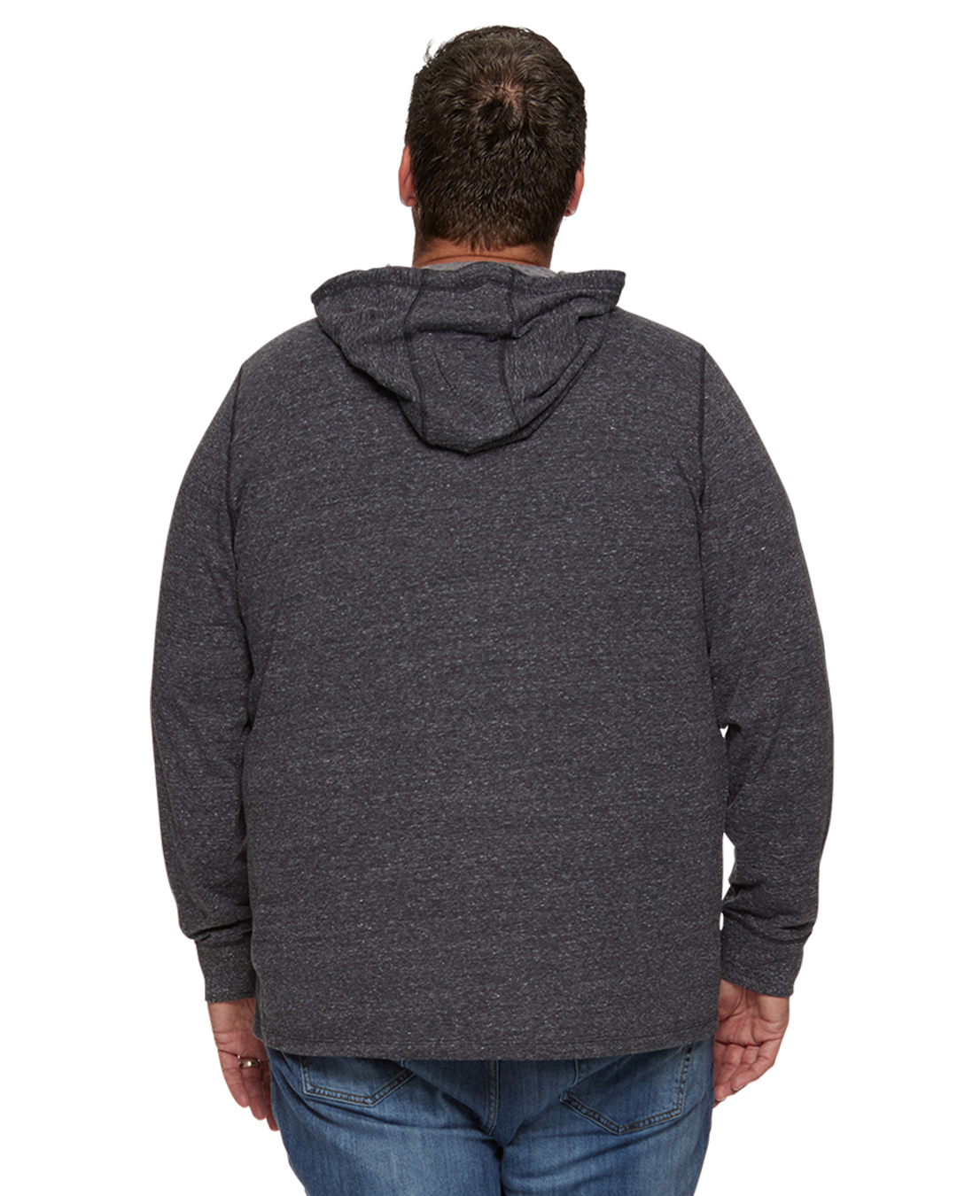 ROLLINS SNOW SLUB HOODED HENLEY BIG & TALL