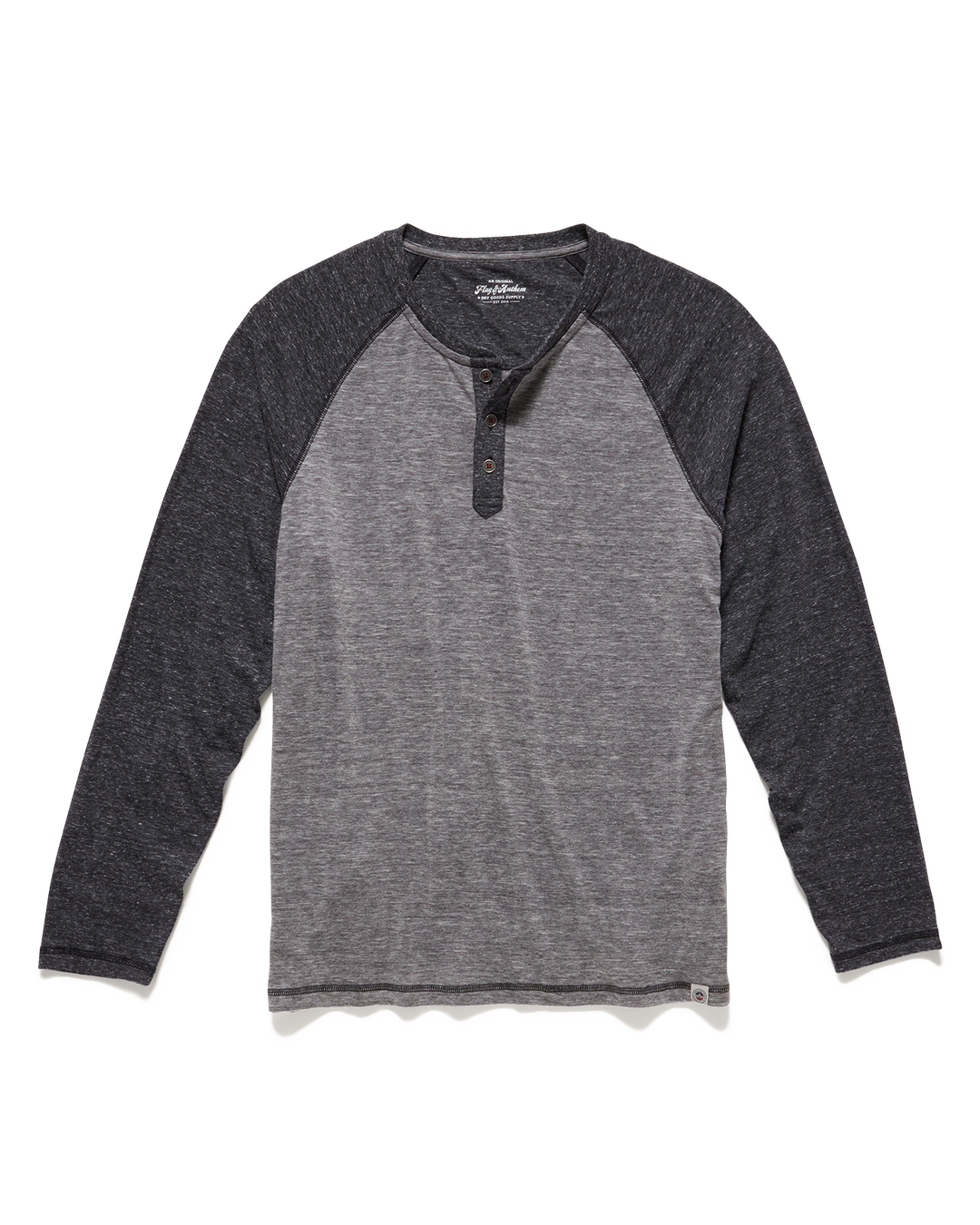 ROLLINS SNOW SLUB LS RAGLAN HENLEY