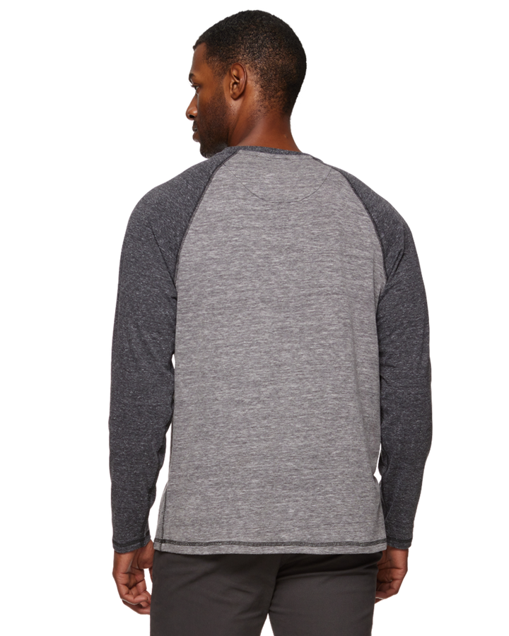 ROLLINS SNOW SLUB LS RAGLAN HENLEY