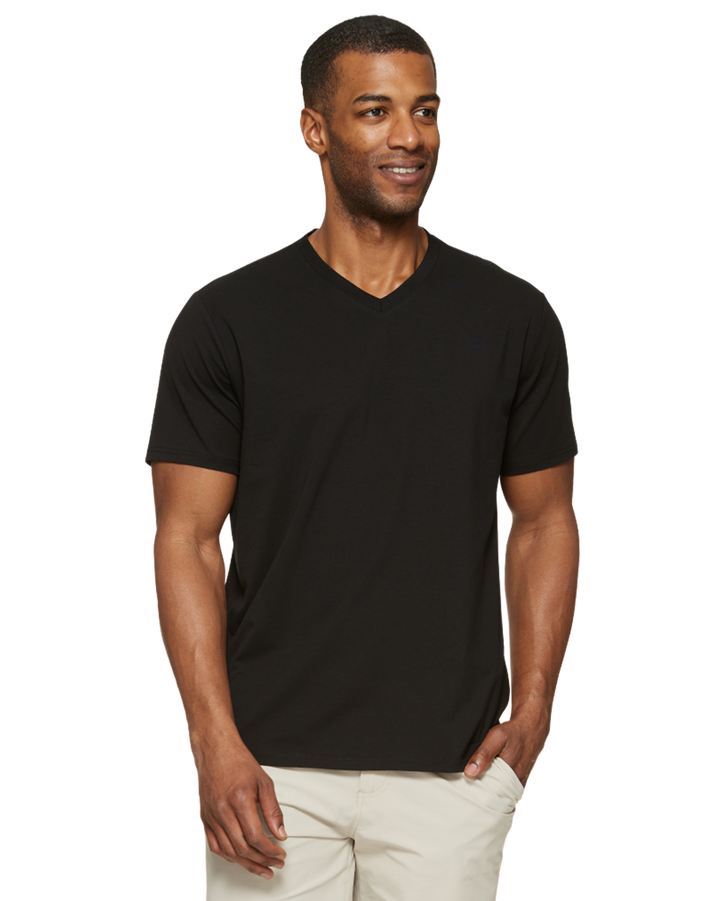 ESSENTIAL STRETCH COMFORT V-NECK TEE