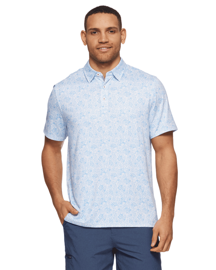 MVP WILLOUGHBY LEAF PRINT POLO