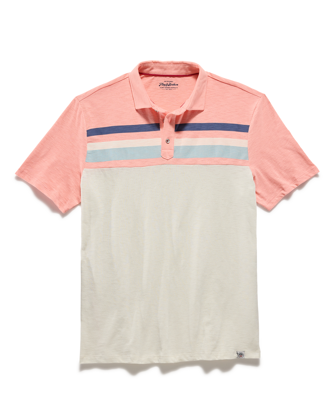 MILLVILLE CHEST STRIPE SLUB POLO