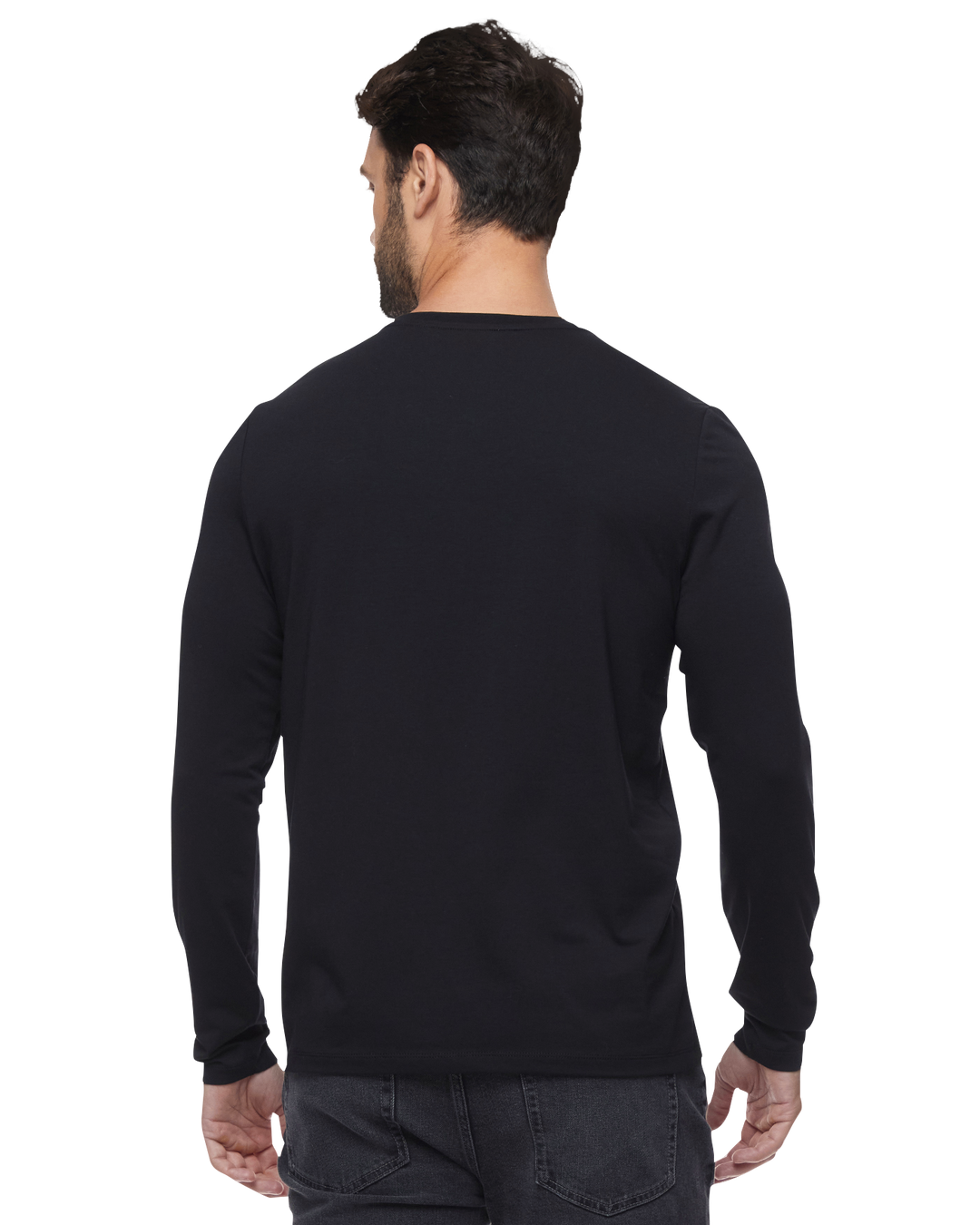 ESSENTIAL STRETCH COMFORT LS HENLEY