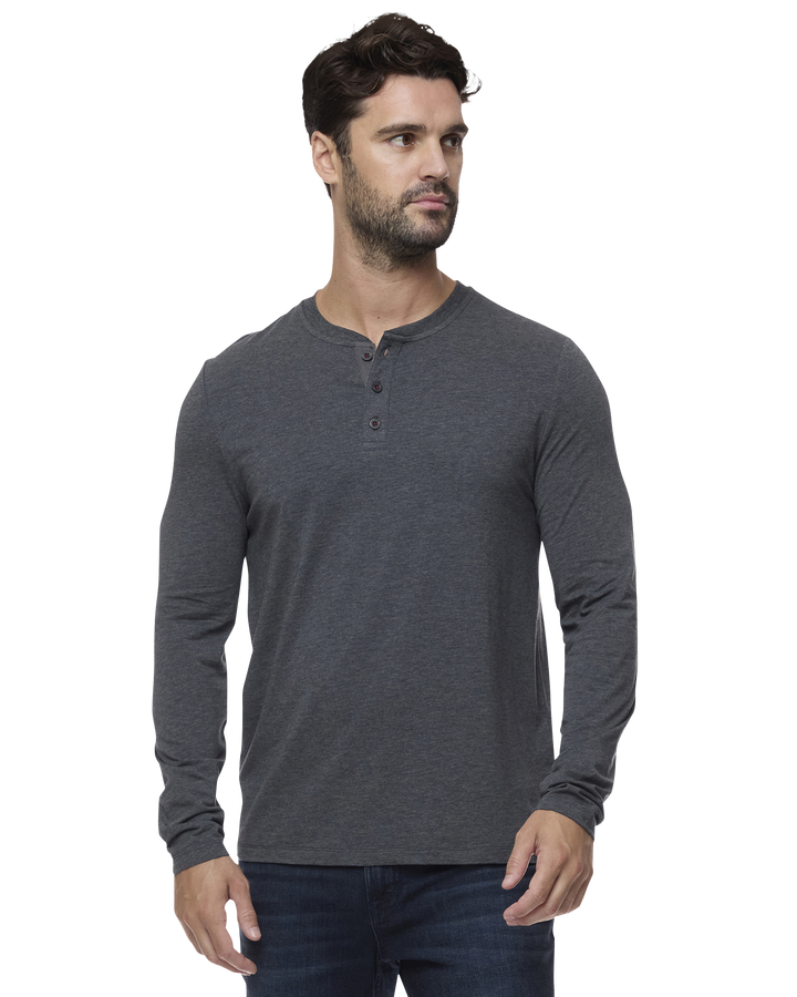 ESSENTIAL STRETCH COMFORT LS HENLEY