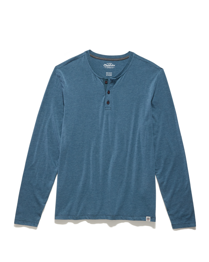 ESSENTIAL STRETCH COMFORT LS HENLEY