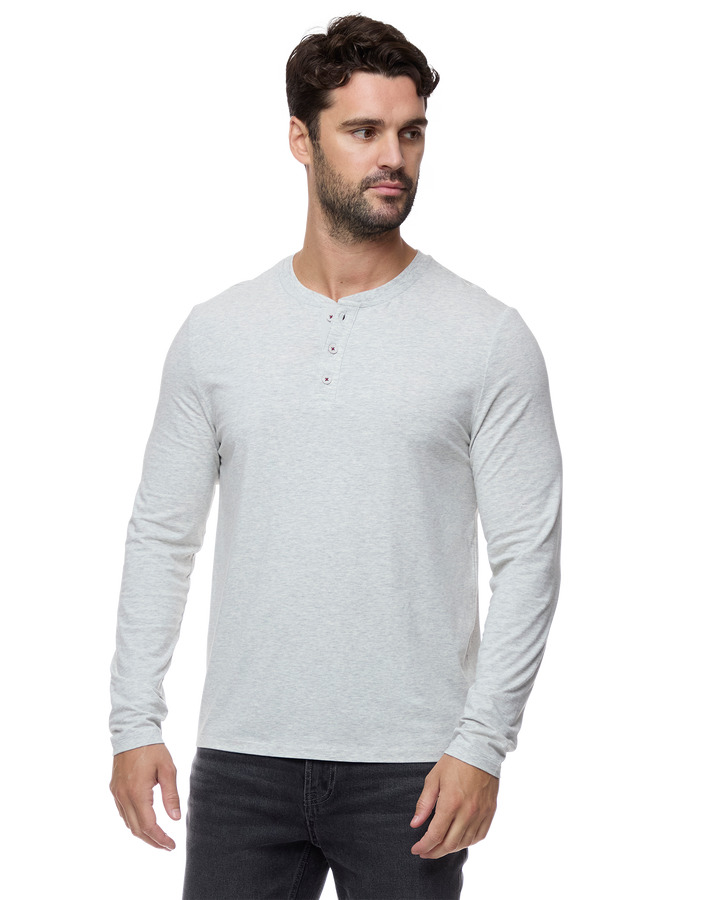 ESSENTIAL STRETCH COMFORT LS HENLEY