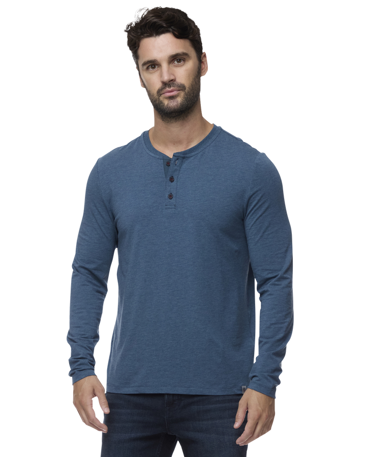 ESSENTIAL STRETCH COMFORT LS HENLEY