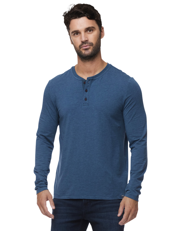 ESSENTIAL STRETCH COMFORT LS HENLEY