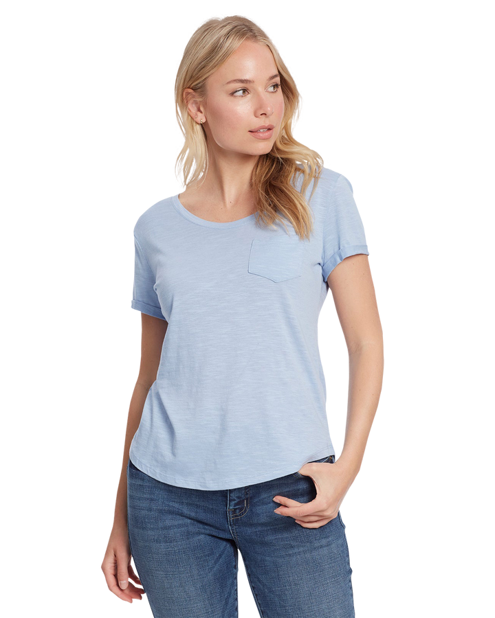 CORDELIA SLUB SCOOPNECK TEE