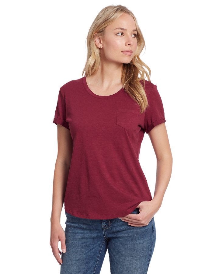 CORDELIA SLUB SCOOPNECK TEE