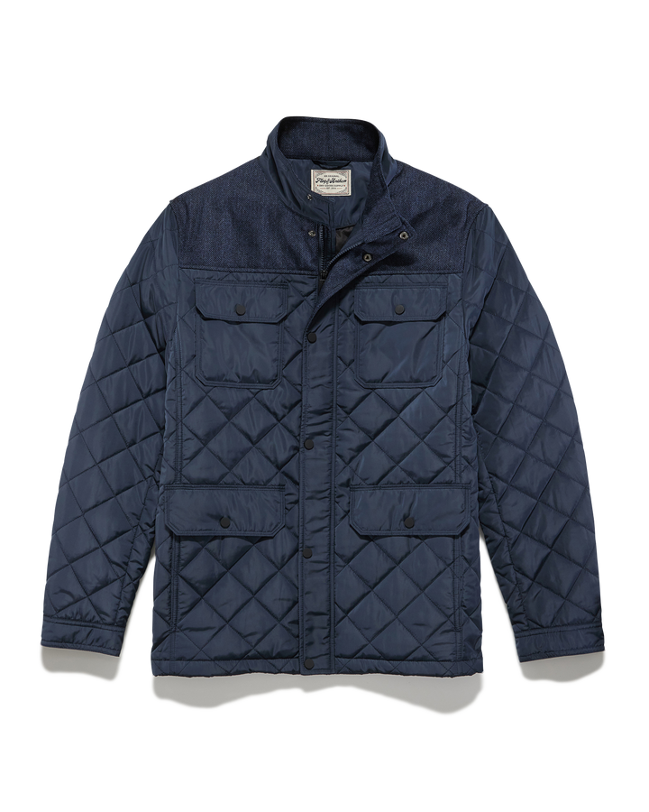 COLBY MIXED MEDIA QUILTED JACKET