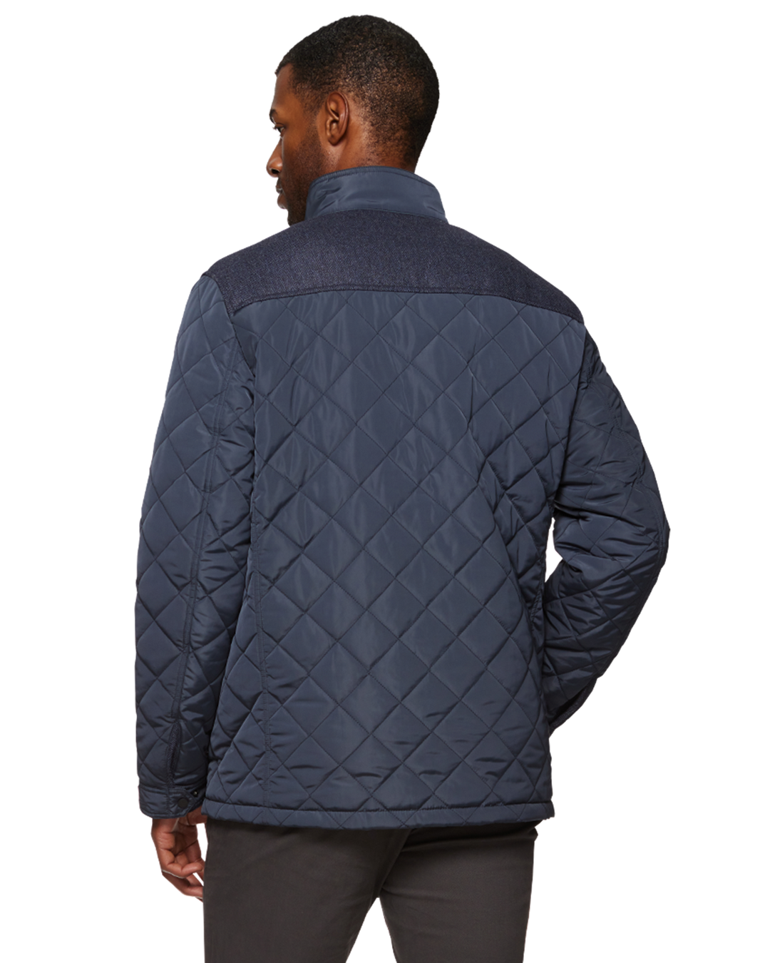 COLBY MIXED MEDIA QUILTED JACKET