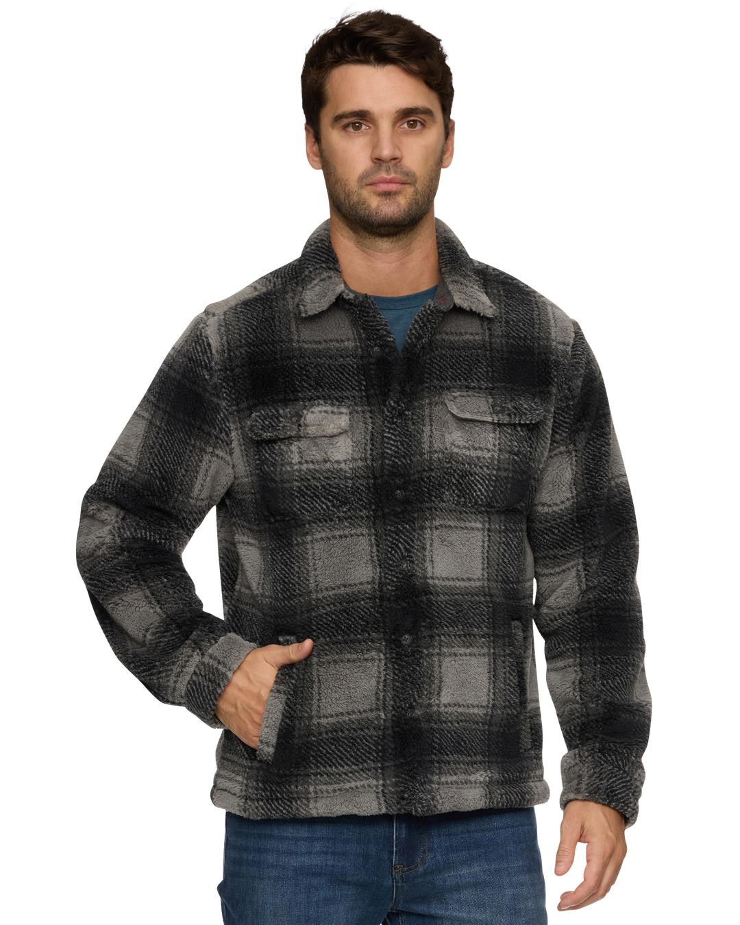 ATOKA SHAGGY SHERPA SHIRT JACKET