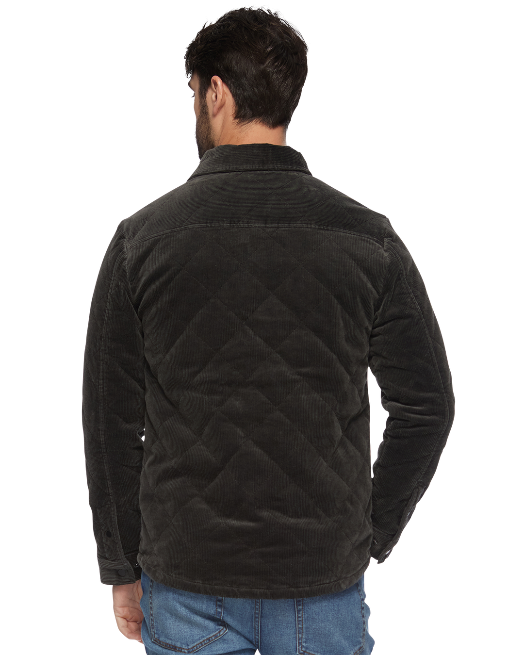 WILBUR FLANNEL-LINED QUILTED CORDUROY JACKET