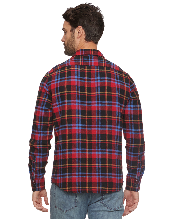 LADSON HERRINGBONE STRETCH FLANNEL SHIRT