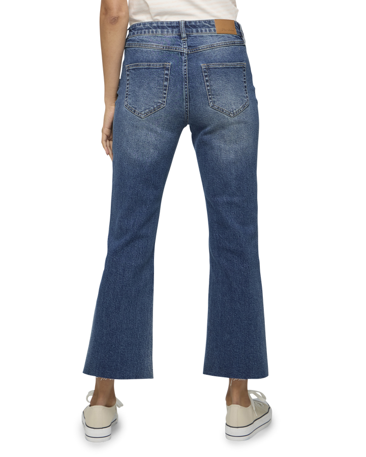 BELLA CROPPED HIGH-RISE BOOTCUT JEAN