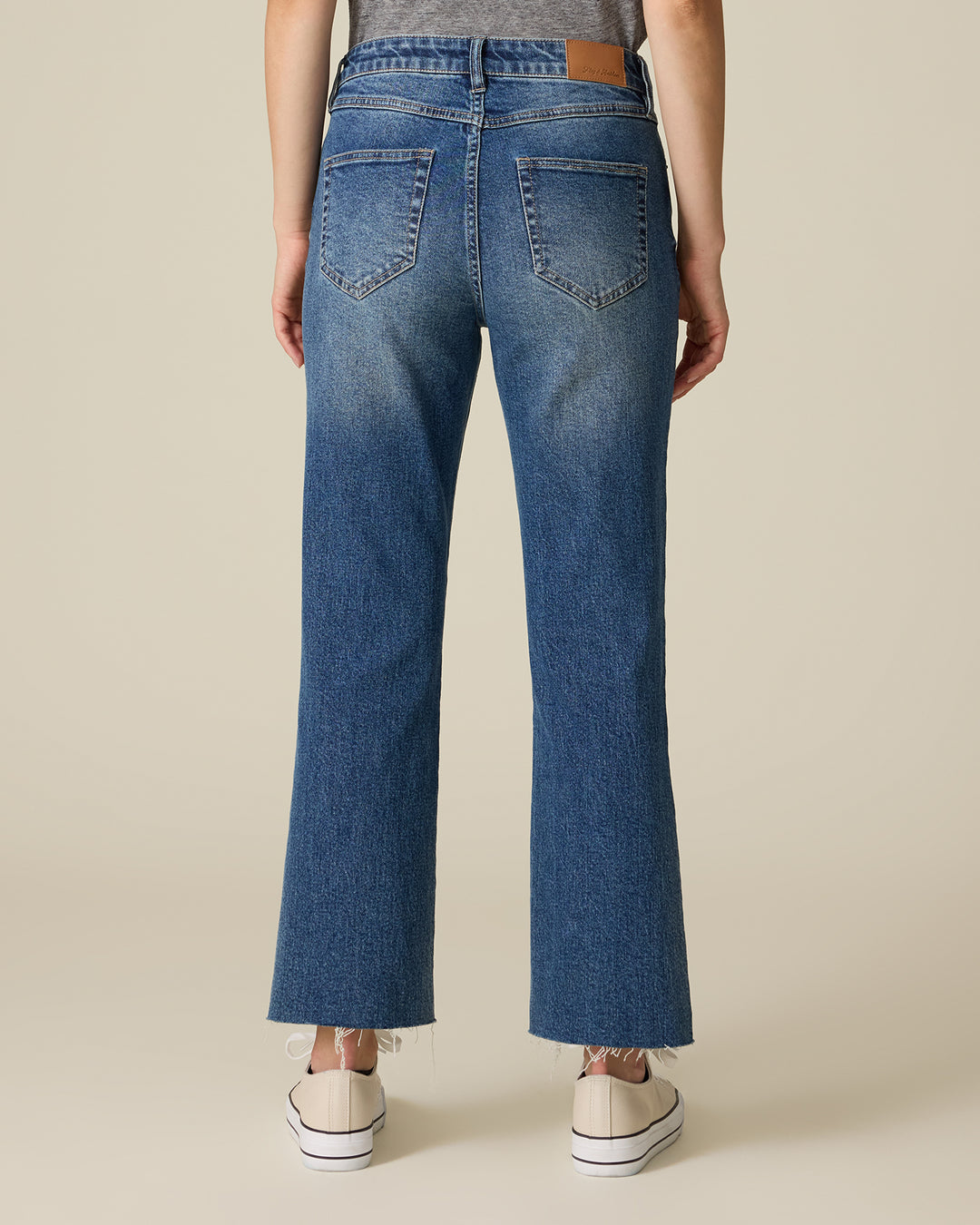 BELLA CROPPED HIGH-RISE BOOTCUT JEAN