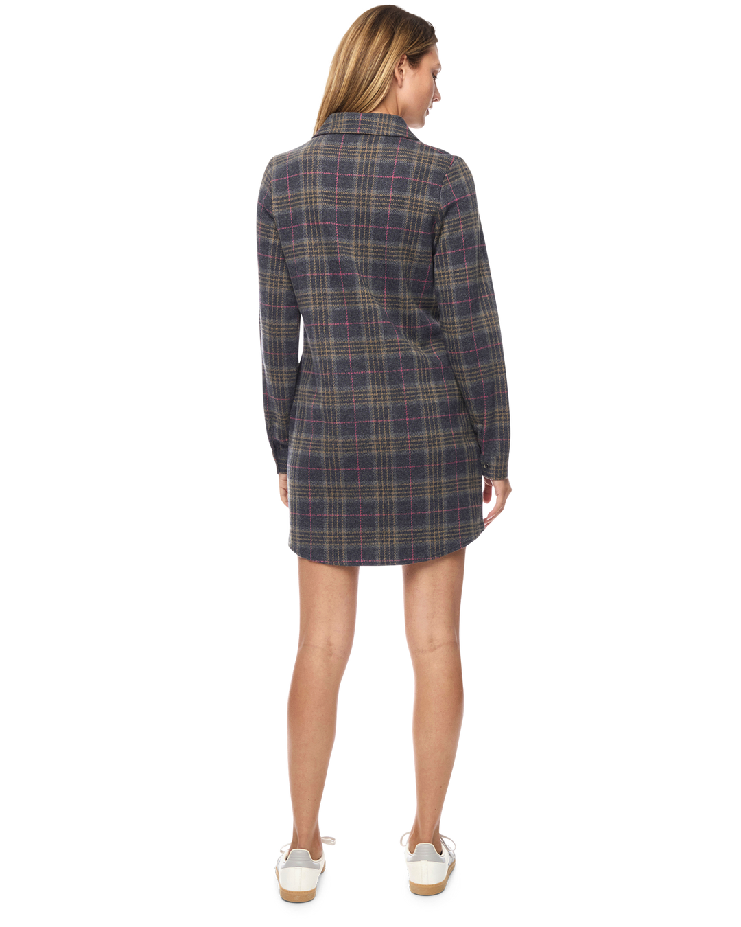 HERO STRETCH FLANNEL MINI DRESS