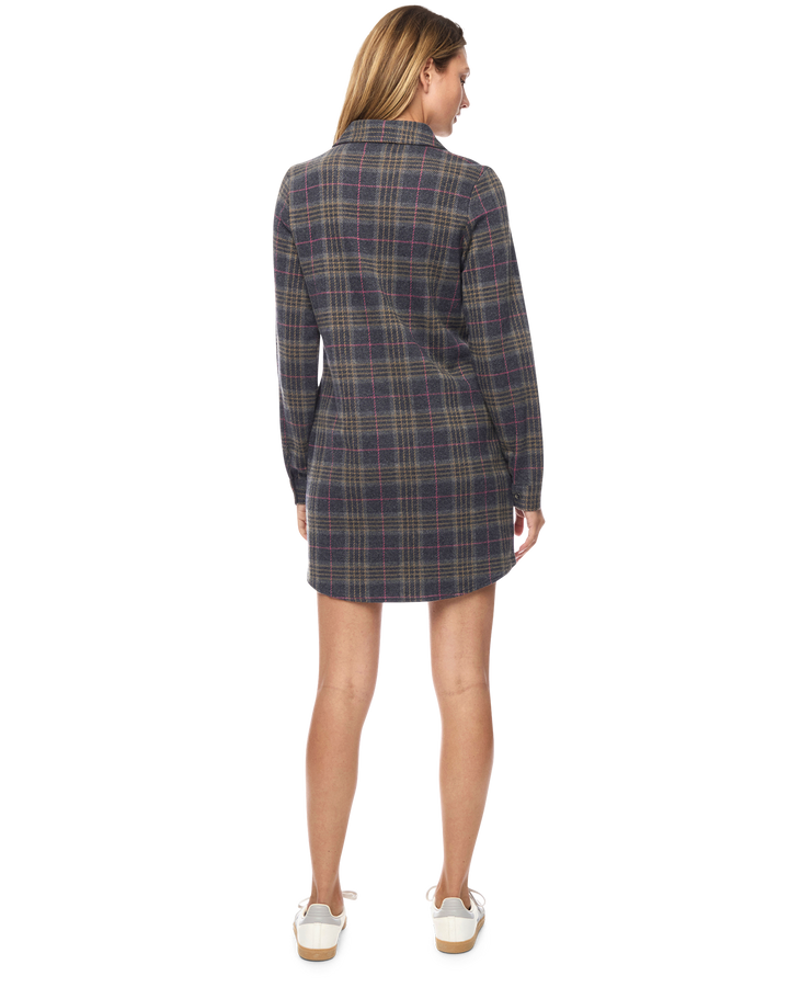 HERO STRETCH FLANNEL MINI DRESS