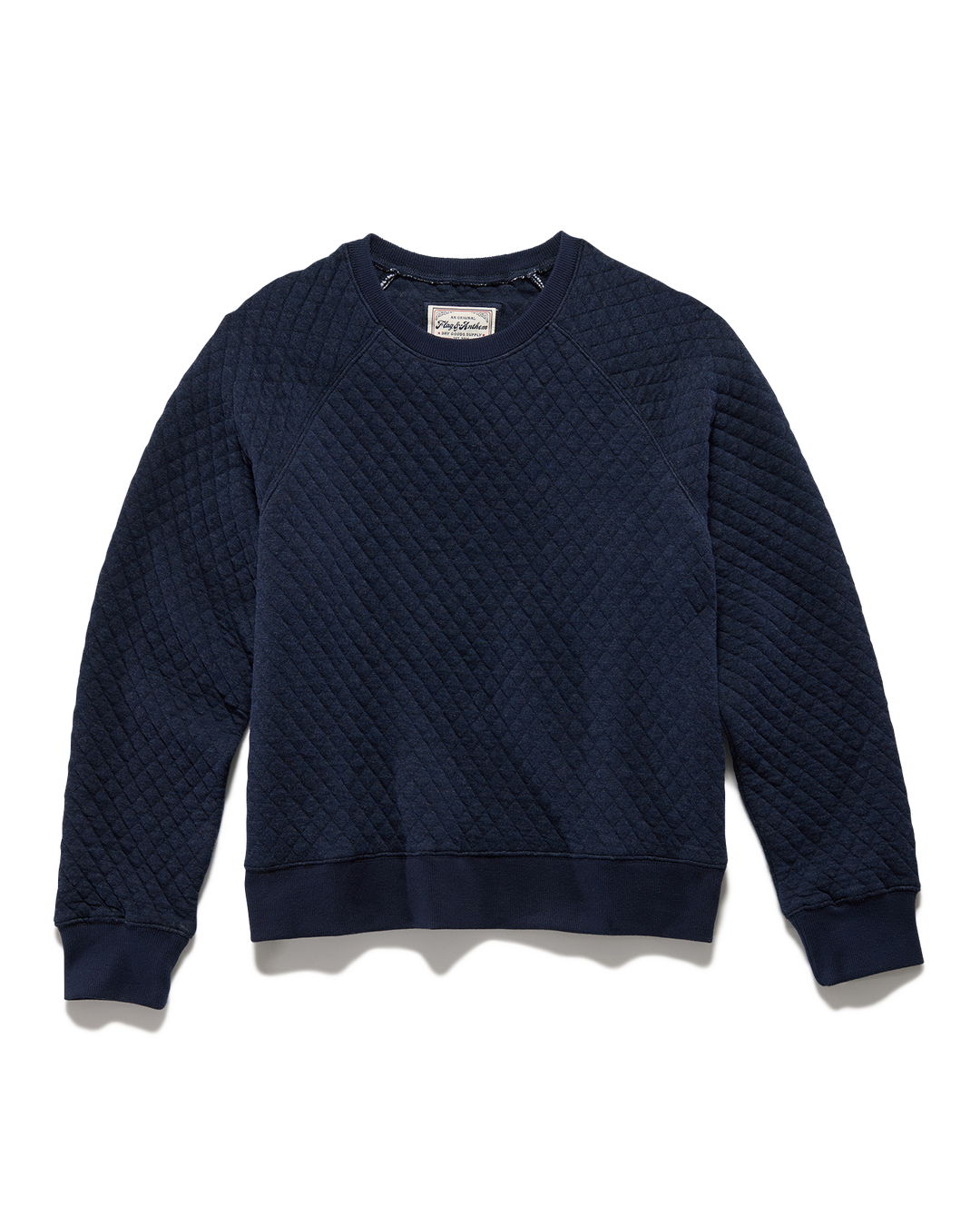 Quilted crewneck best sale