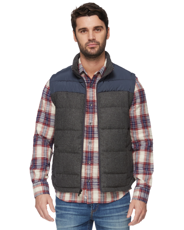 CROWDER MIXED MEDIA PUFFER VEST