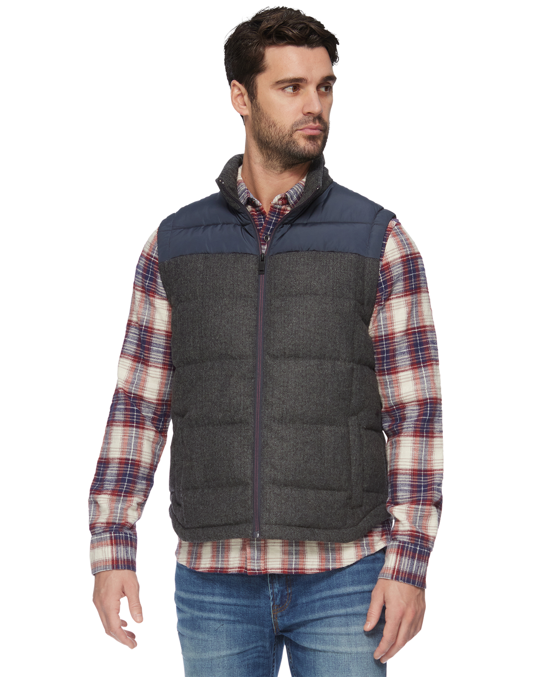 CROWDER MIXED MEDIA PUFFER VEST