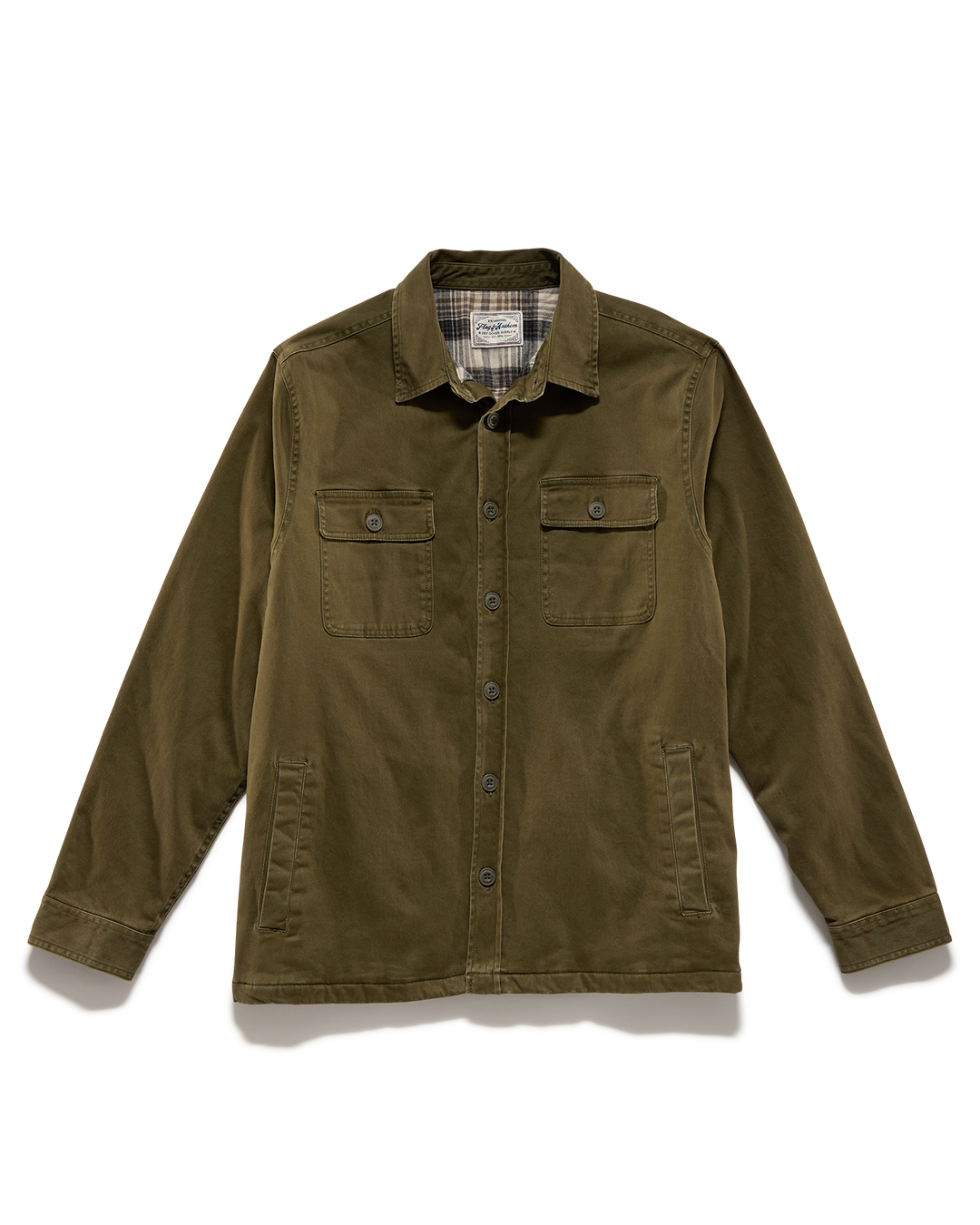 DUNN STRETCH FLANNEL-LINED SHIRT JACKET