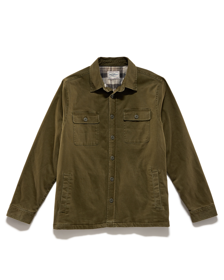 DUNN STRETCH FLANNEL-LINED SHIRT JACKET